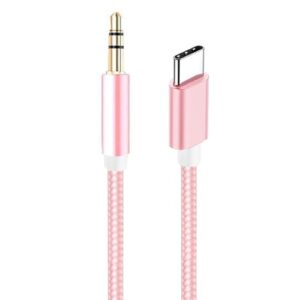 USB C to Aux USB C to 3.5mm Jack Aux to USB C Adapter Lead USB C to 3.5mm Male Headphone Adapter Cord Car Stereo Compatible with iPhone 16 15 Pro Max