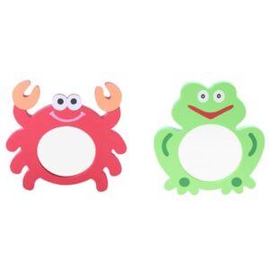 Housoutil 2PCS EVA Mirror Shower Toys
