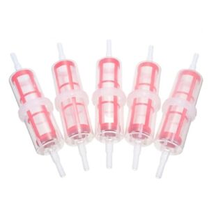 esmusssein 5Pcs Universal Large Inline Diesel Fuel Filter for 8mm - 10mm Pipe Hose