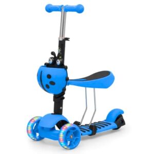 Trendi 3-in-1 Kids Scooter with LED Light-Up Wheels – Adjustable Handlebar