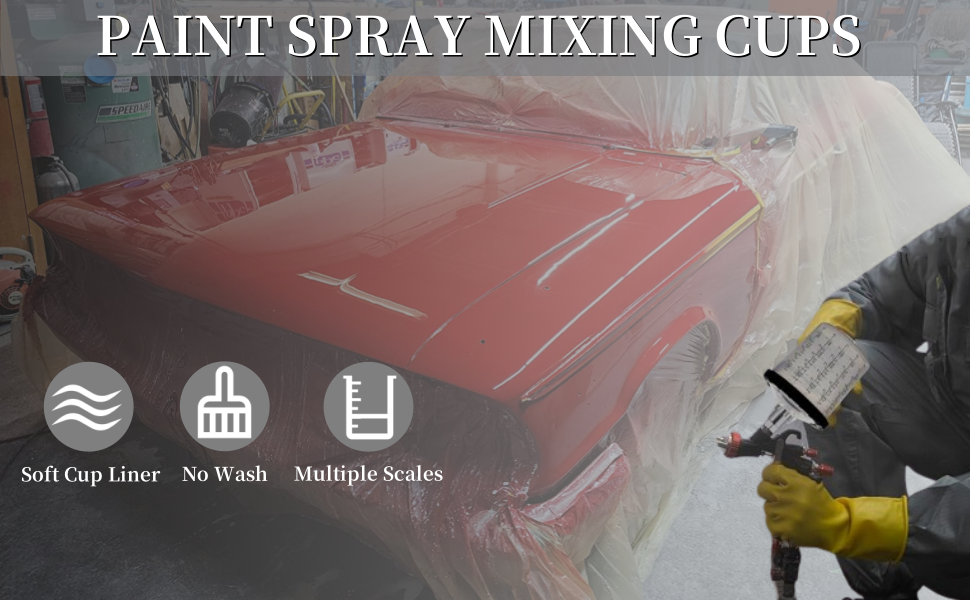Disposable Paint Sprayer Mixing Cup for Automotive Paint Gun