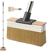 Mitclear Yard Broom Heavy Duty with Long Handle(57IN), Garden Brush with Stiff Bristles, Outdoor ...