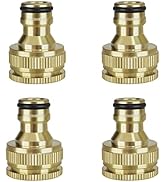 Garden Hose Nozzles with Hose Connector, Adjustable Hose Spray Nozzle & Quick Connector Fittings ...