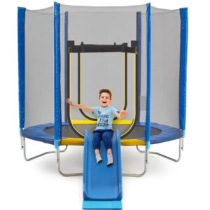 APTILTON 7FT Trampoline with Slide