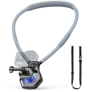 AMAZEAR Magnetic Neck Holder for Action Camera Accessory Comfortable Hands-Free Chest Mount First-Person POV VLOG