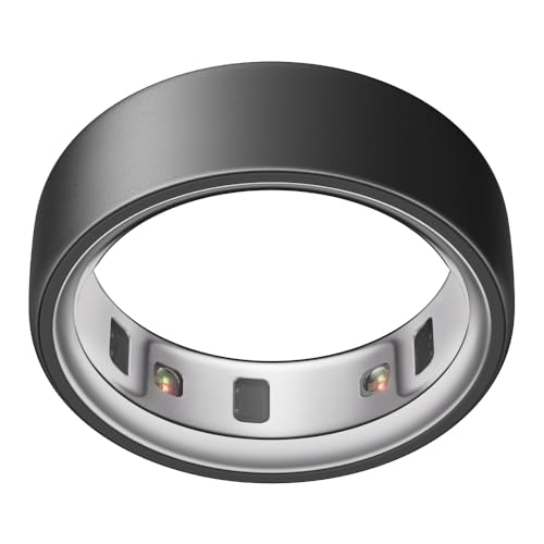 Oura Ring 4 - Stealth - Size 12 - Smart Ring | Size First with Oura Ring 4 Sizing Kit | Sleep Tracking Wearable - Heart Rate - Fitness Tracker - Up to 8 Days Battery Life