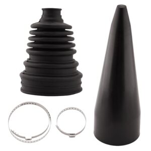 WateryWave Universal CV Boot Installation Mount Cone Tool with 2 Clamps for Fitting Stretch CV Dust Cover Boot CV Joint Drive Shaft Installation CV Boot Tool Robust CV Boot Installation Ki