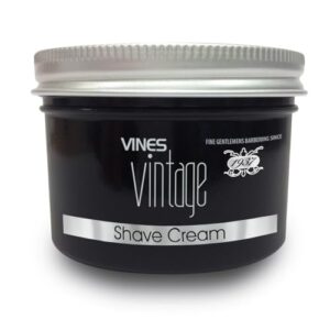 Vines Vintage Men's Shaving Cream | Aloe Vera & Jojoba Extract. 125ml