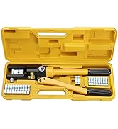 Faankiton 10 Tons Hydraulic Crimping Tool, Hydraulic Crimper Crimping Pliers, 4-70mm² Electric Ba...