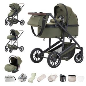 Zkiprm 3-in-1 Pushchair Travel System