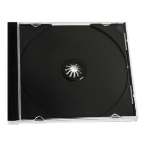 5 X Premium Single CD Jewel Cases with Black Tray 10.4mm Spine Pre-Assembled (18049)