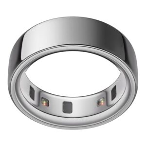 OURA Ring 4 - Silver - Size 8 - Smart Ring | Size First Ring 4 Sizing Kit | Sleep Tracking Wearable - Heart Rate - Fitness Tracker - Up to 8 Days Battery Life