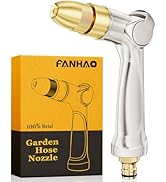 FANHAO Hose Pipe Spray Gun, 100% Heavy Duty Metal Hose Spray Gun with Thumb Control, High Pressur...
