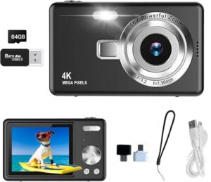 Digital Camera 2.7K FHD 50MP with 2.4" LCD Screen