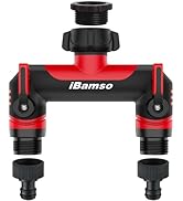 iBamso Brass 5 Way Hose Splitter, 3/4