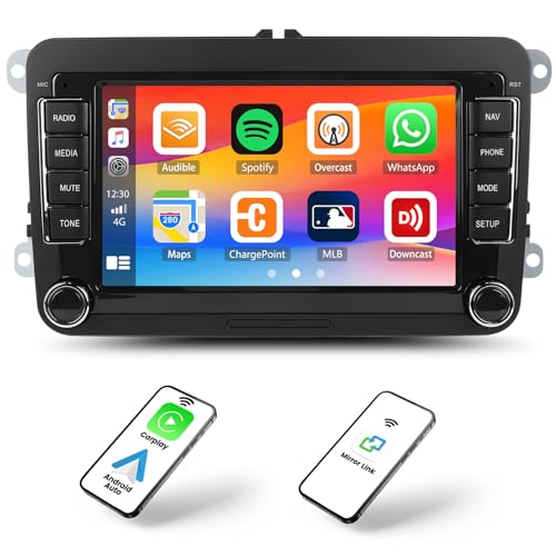 CAMECHO 4+64G Android 13 Car Stereo for VW Golf 5 Polo Skoda Caddy