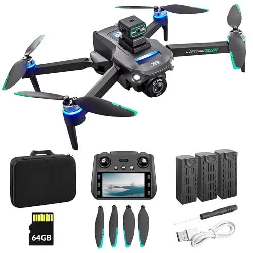 Drone with Camera 4K HD - 5G GPS Drone with Brushless Motor - 6 Axis Drones for Adults
