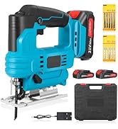 Cordless Pole Saw, 2 in 1 High Branch Saw & Handheld Chainsaw 6 Inch Rechargeable 4 Sections 2.3M...