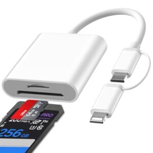2 in 1 SD Card Reader for iPhone iPad