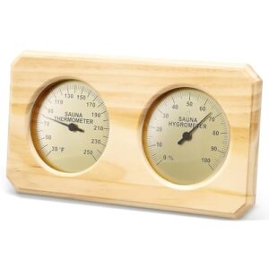 Wooden Sauna Thermometer Hygrometer