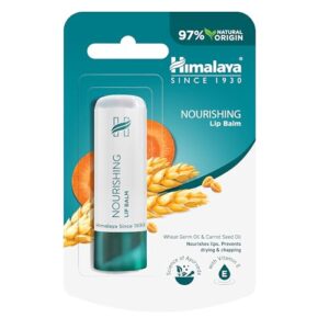 Himalaya Lip Balm with Wheatgerm Oil & Carrot Seed Oil Repairs Dry and Chapped Lips- 4.5g