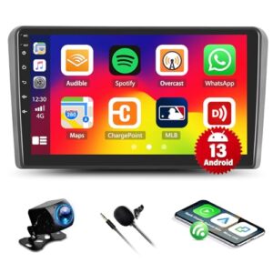 CAMECHO Android 13 2G+64G Car Radio for Audi A3 2008-2012