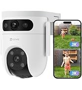 EZVIZ Wired Floodlight Security WiFi Camera Outdoor, Smart PIR Detection, FHD 1080P, 2000 Lumens,...