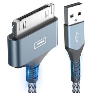 MaxRenard iPod Charger Old iPhone Charger Cable USB to 30 Pin Fast Charging Cord Compatible with iPhone 4/4s/3G/3GS