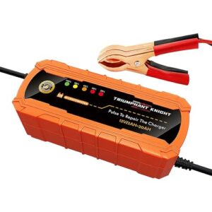 Arrovarp 14x7x4cm 12V Car Smart Battery Charger - Portable Battery Maintainer