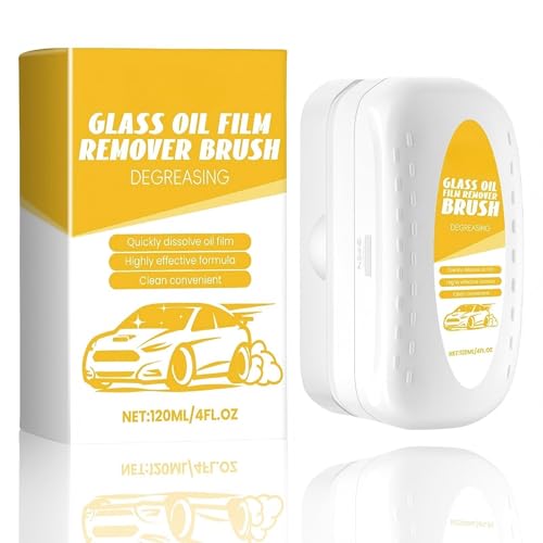 saiyuanxing Automotive Oil Film Cleaning Brush,Prevents Rain and Fog Cleaning Glass Brush,Oil Film Cleaning Brush,Improve The Clarity of The Windshield and Rearview Mirror.