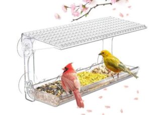 HANABASS Clear Window Bird Feeder