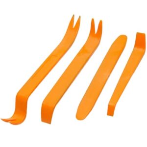 4PCS Auto Trim Removal Tool Set (No Scratch Plastic Pry Tool Kit) Car Upholstery Repair Kit/Fastener Remover/Pry Tools