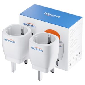 Bigfish European to UK Plug Adaptor 2 Pack