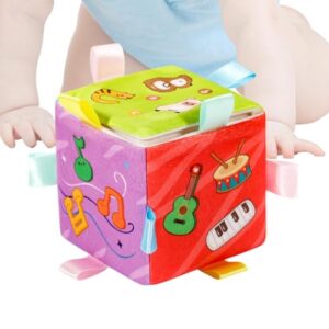 Light-Up Musical Learning Cube – Interactive Music Toy For – Educational Baby Toy With Animal Patterns – Fine Motor Skill Development – Fun Game For Boys & Girls In Cradle
