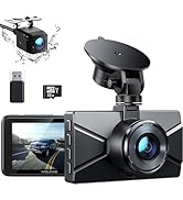 4K Dash Cam Front and Rear, WOLFANG Dashcam GPS WiFi, 3” IPS Touch screen, Night Vision, WDR, 24H...