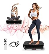 MOSUNY Vibration Plate, Vibration Plate Exercise Machine For Lymphatic Drainage, 2025 Upgraded Do...