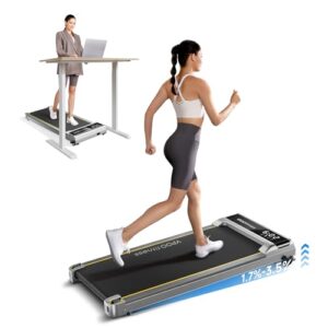 YPOO Walking Pad with Incline 3 in 1 Under Desk Treadmill for Home and Office 2.5 HP Walking Treadmill 300 Lbs Portable Incline treadmills with LED Display Remote Control & APP