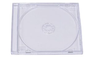 RIVERMEDIA 25 X Premium Single CD Jewel Cases with Clear Tray 10.4mm Spine Pre-Assembled (18100)