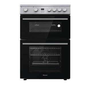 Hisense HDE3211BXUK 60cm Electric Cooker with Ceramic Hob - Brushed stainless steel -A+/A Rated Double Oven            [Energy Class A]