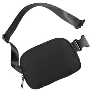 Fanny Pack for Women Men Cross Body Bumbags Small Bum Waist Bag Ladies Crossbody Belt Purse Trendy Hip Pouch for Running Workout Traveling(Bumbag for Black)
