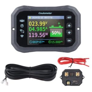 WiFi Battery Monitor 10 100V 0 50A Remote Monitoring Battery Capacity with Shu