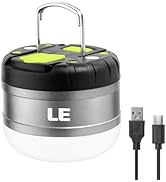 Lepro Camping Light Rechargeable, 1300 Lumen Camping Lantern for Tents, Dimmable 4 Modes, Tent Li...