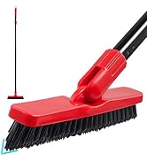Mitclear Long Handled Dustpan and Brush Set, 180° Rotating Sweeping Broom, Household Dust Pan wit...