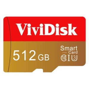 Vividisk Micro SD Memory Card 512GB with Adapter
