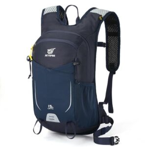 SKYSPER 15L Hiking Backpack Small Travel Daypack Breathable Lightweight Day Hike Rucksack with Shoulder Pocket Women Me