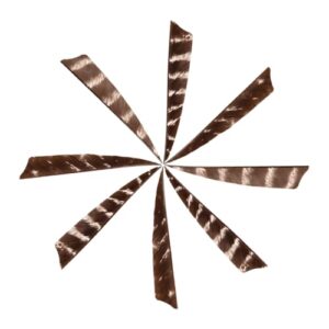 Toddmomy Real Turkey Archery Fletching 4 Inches Shield/drop Shape 8pcs Arrow Parts for Archery Practice