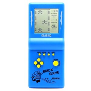 Deco Life® 3.5-inch Large Screen Retro Brick Game Console Built-in 23 Classic Games Portable Battery-Powered Handheld Gaming Console for Gamers and Childrens (Blue)