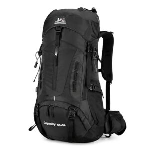 DEIUOGE 70L Waterproof Travelling Rucksack Large Lightweight Backpack for Outdoor Camping