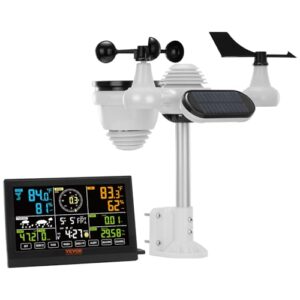 VEVOR 7-in-1 Solar-Powered Wireless Weather Station