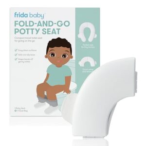 Frida Baby Fold-and-Go Potty Seat | Folding Travel Potty Seat for Boys and Girls